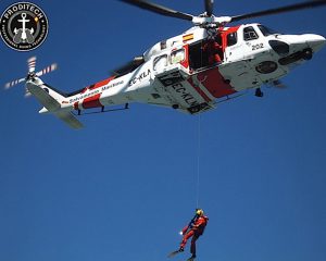 Proditech: prácticas helicóptero en Centro de Seguridad Marítima Jovellanos